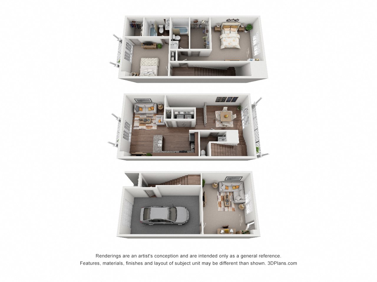 Floor Plans of Midtown Delray in Delray Beach, FL